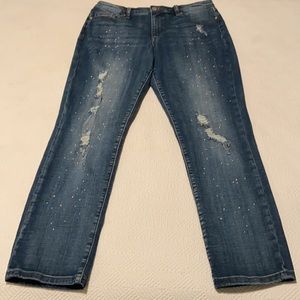 Price ⬇️Nine West distressed & embellished like new jeans!